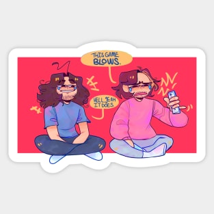 Dan and Arin crying (GG) Sticker